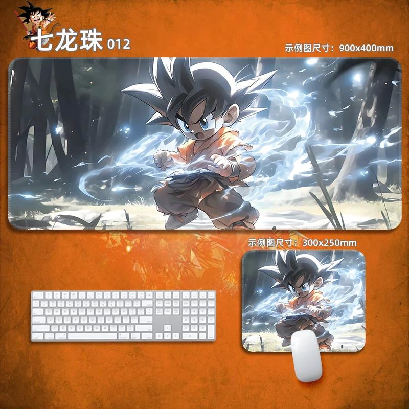 Аниме Коврик для мыши Dragon Ball Кожаный коврик для мыши Устойчивый Маленькие мальчики Защита запястья Коврик для клавиатуры Настольный коврик Анимация Сон Гоку Декоративная скатерть