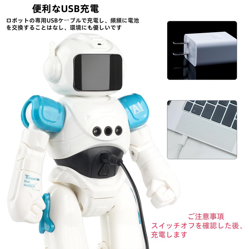 Robot Multifunctional Voice Hand Gesture Easy English Walking English Conversation Toy for Elementary School Communication Touch Birthday Gift for