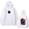 Anime Demon Slayer Kokushibo Hoodie Men's Women's Cartoon Oversized Hooded Sweatshirt Unisex Vintage Pullover Hoodies