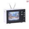 Dollhouse Miniature Ornaments Mini Retro Tv Toy Ornaments