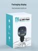 Bluetooth FM Transmitter & Car Charger with Fast Charging PD30W QC3.0, Ambient Light, USB Drive, and Music Playback