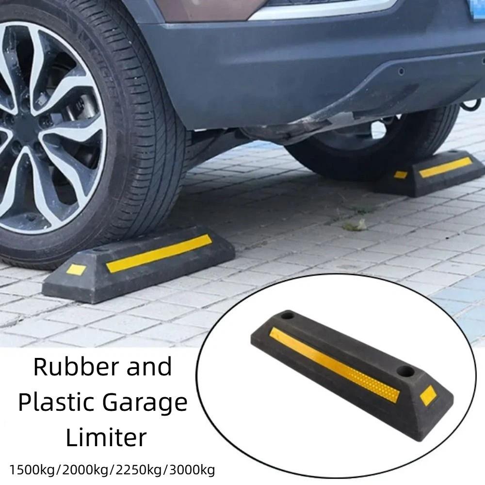 Rubber Parking Stopper Heavy Duty Auto Wheel Guide Block Aid Vehicle Floor Stopper  Driveway