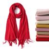 Luxury Brand Soild Cashmere Women Scarf Winter Warm Shawl and Wraps Bandana Pashmina Soft Long Female Foulard Thick Blanket