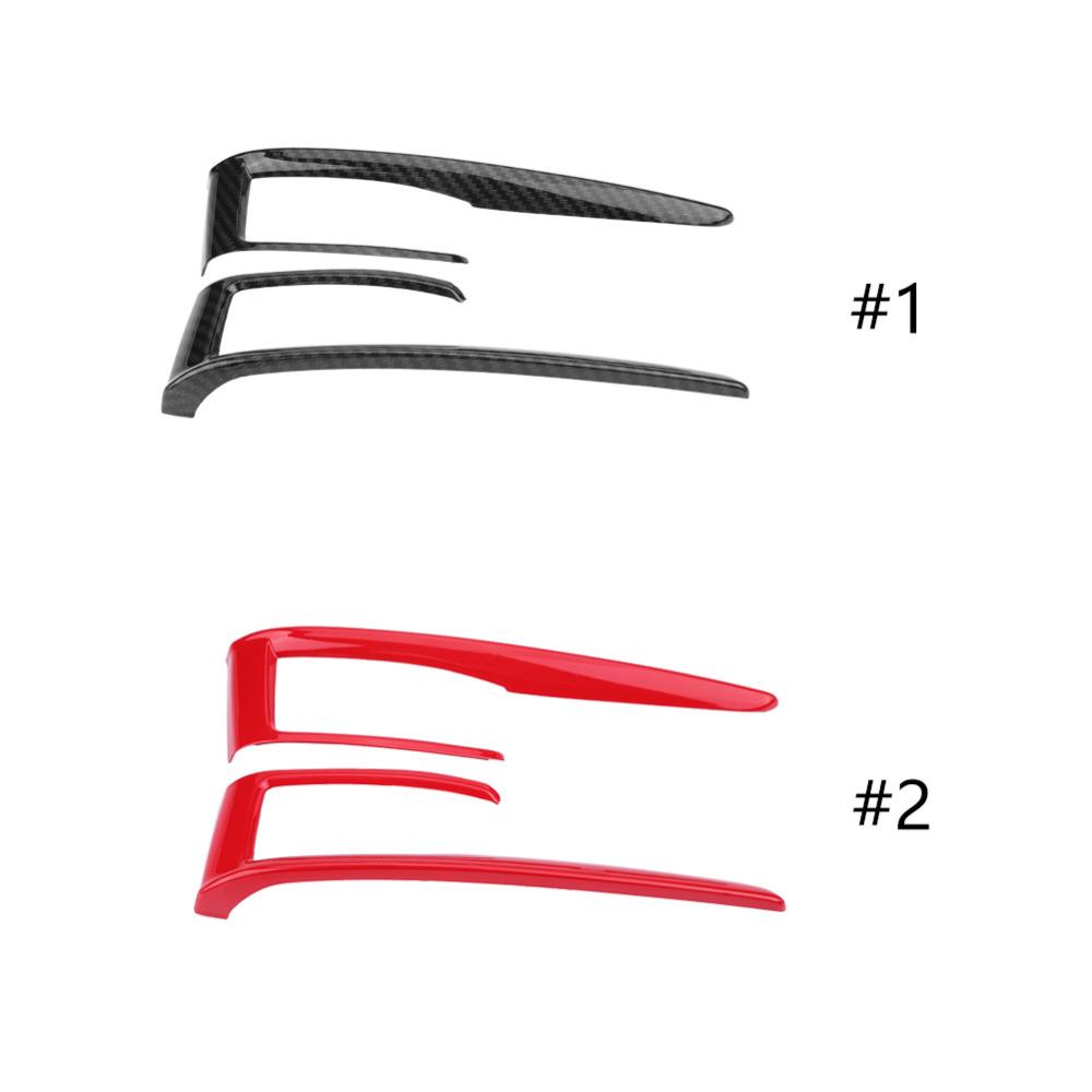 Центральная панель управления автомобиля, крышка переключения передач, накладка для Honda Civic 10th 2016 2017 2018, красный хром/углерод