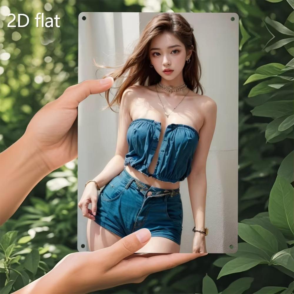 1 шт. Металлическая жестяная табличка 20x30 см с предварительно просверленными отверстиями, 2D Арт-принт для декора стен, Подарок для дома, Сада, Офиса.