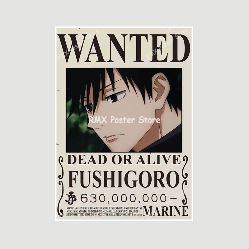 Белые бумажные постеры Jujutsu Kaisen, японские классические аниме-принты, украшение для дома, настенные наклейки, декор для гостиной, бара