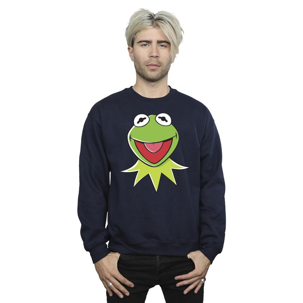 Disney Mens Muppets Kermit Head Sweatshirt