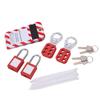 Electrical Lockout Tagout Kit Tag Hasp Safety Padlock Set Rustproof for Lock Out Tag Out Station