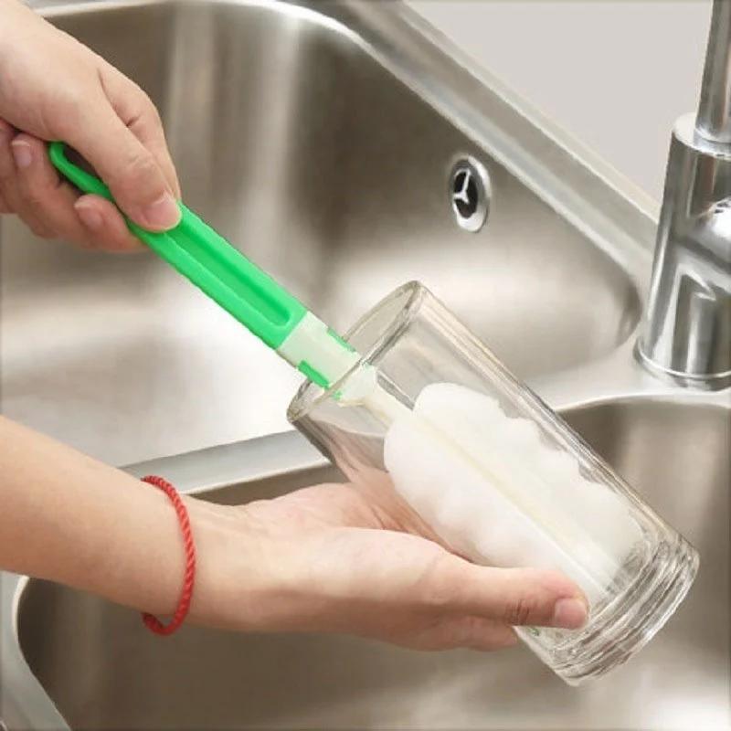 2 шт. губка для кормления ребенка молоком щетка для чистки сосков скребок для мытья чашек щетки для мытья кухни