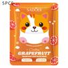 Sadoer Grapefruit Hyaluronic Acid Moisturising Cartoon Mask Delicate Moisture Mask