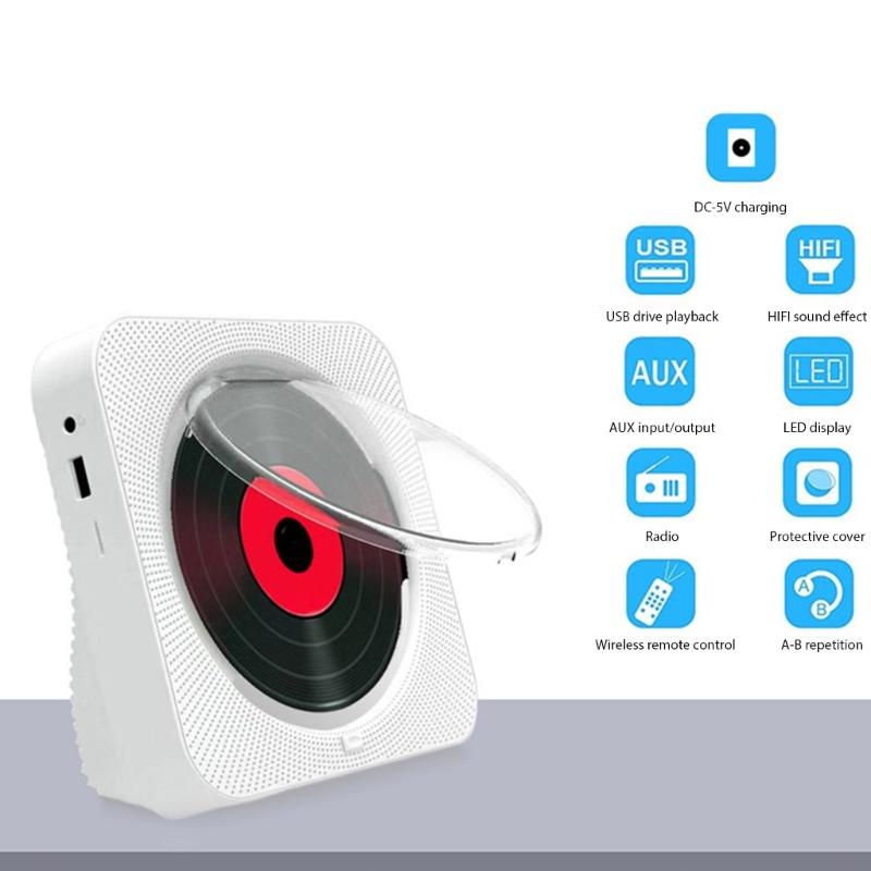 CD-плеер с поддержкой Bluetooth Беспроводное подключение Качество студийного класса 20 часов воспроизведения Легкая конструкция