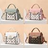 Fashion Pvc Small Square Bag With Rhinestone Swan Decoration And Printed Design For Casual Daily Use