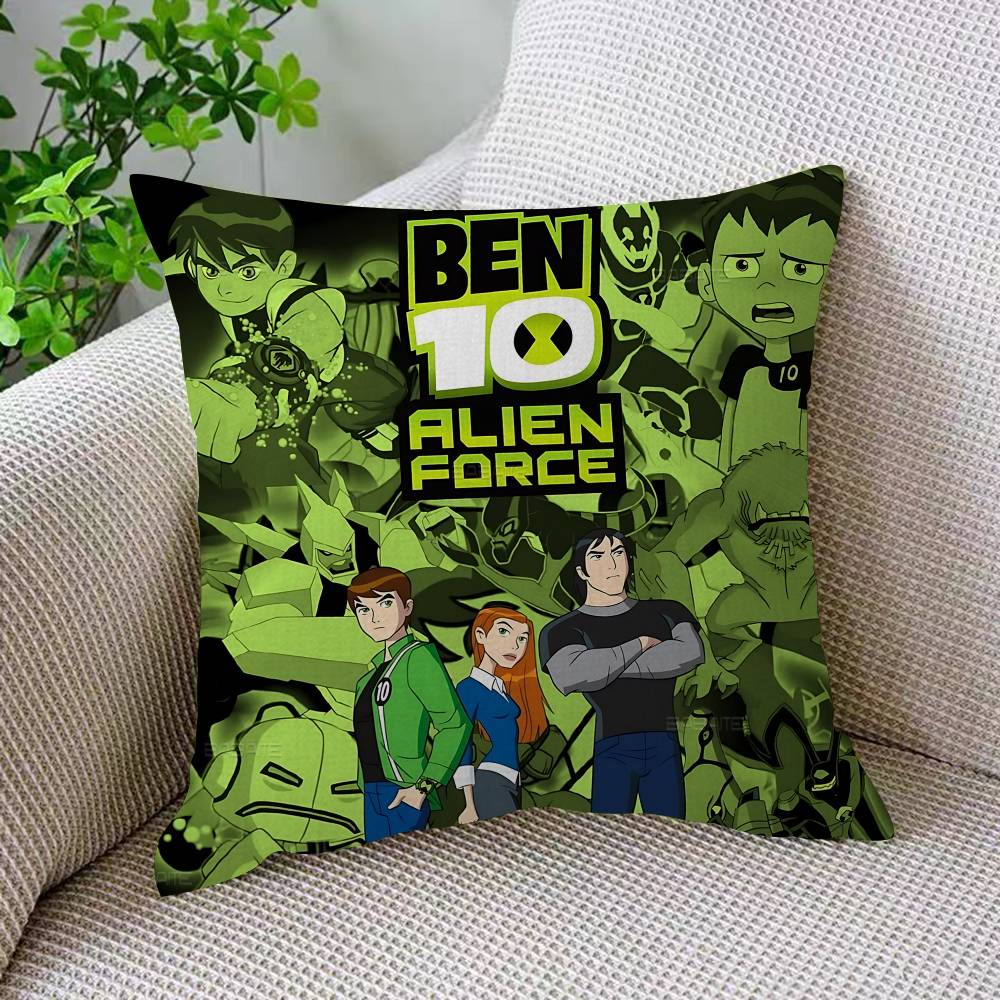 American Science Animation B-Ben 10 Cushion Cover Inches Farmhouse Decor Home Throw Pillow Covers For Couch Decorations