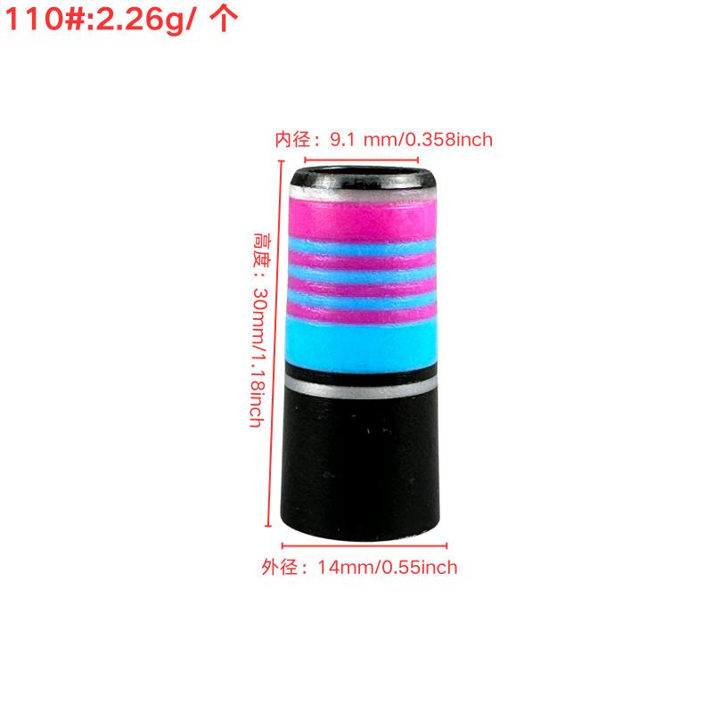 Suitable for Golf Sand Bar/digging Rod Rubber Sleeve 110 #9.1mm * 30mm * 14mm Black Colorful Rubber Sleeve 2026