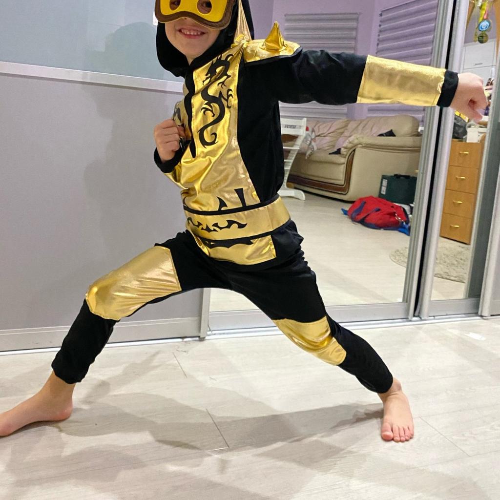 Костюмы для косплея на Хэллоуин, детские костюмы для выступлений, комплект из трех предметов, головной убор + одежда + брюки