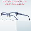 2206 Big Frame Oval Nearsighted Glasses For Men Rivet Frame Student Optical Lenses With Custom Recipe 0 -0.5 -0.75 To -6.0