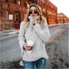Timeless Womens Fleece Fur Hoodie Winter Woolen Thermal Ladies Zip Sweater Blouse
