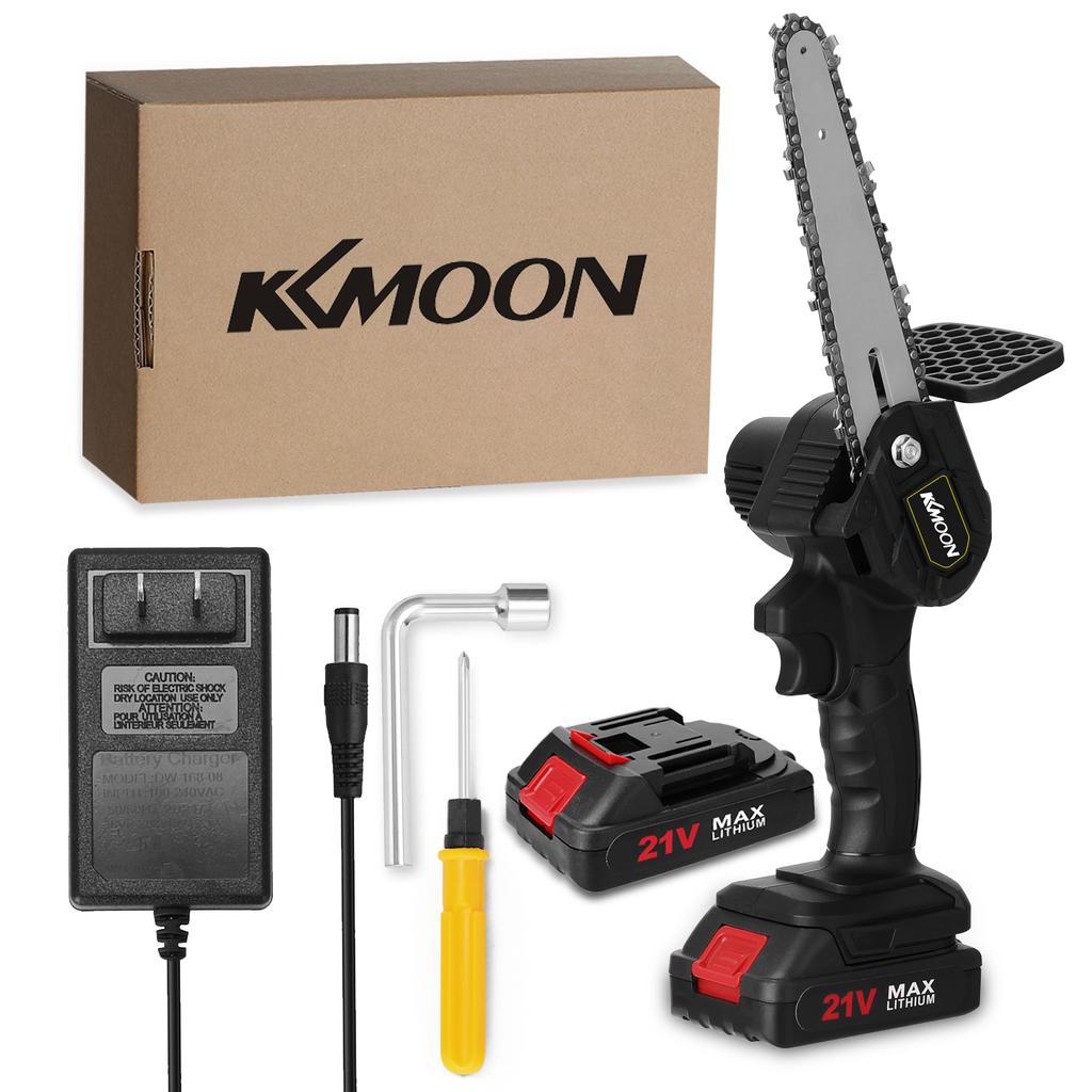 Kkmoon 6-дюймовые портативные мини-электрические обрезные пилы с плавной регулировкой скорости, 21 В (два аккумулятора)