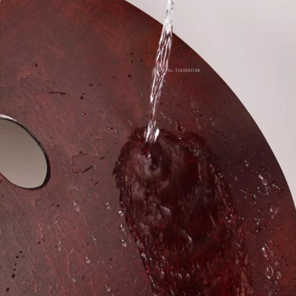 Vintage Oil Painting Palette Oval/Square Color Mixing Board Acrylic Paint Tray Art Supplies