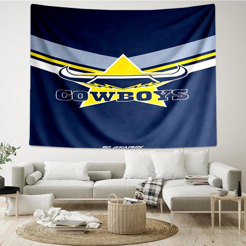 North Queensland Rugby Tapestry Room Decoration Wall Hanging for Living Room Bedroom, dormitory, Birthday and Christmas gifts