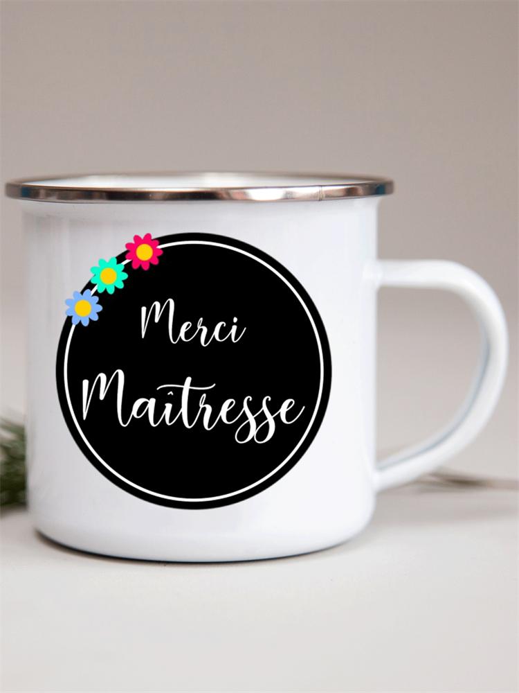 Французские цветочные эмалевые кружки с принтом креативные кружки для кофе кружка для молока вина пива напитка сока школьная ручка для дома посуда для питья подарки учителю