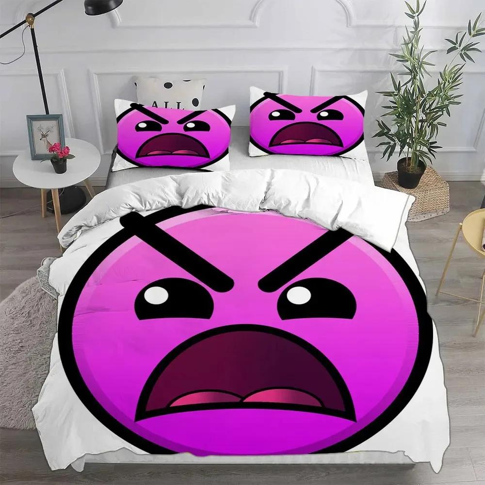 Geometry Dash Наборы Постельного Белья Теплое Одеяло Покрывало Наволочки Наборы Детские Взрослые Размеры