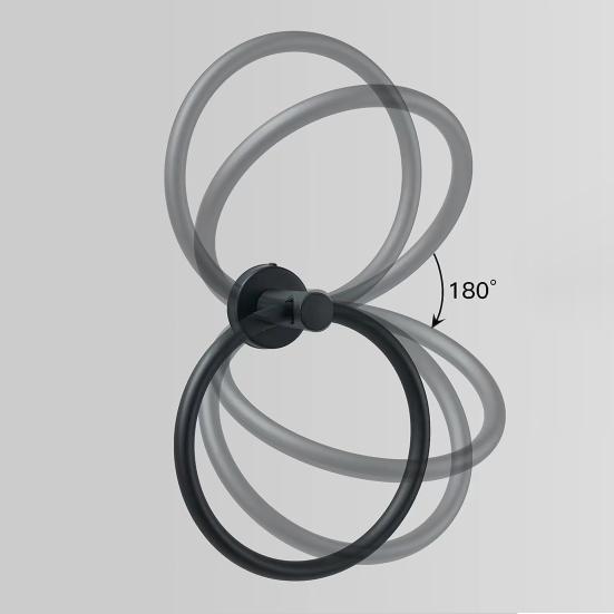 Stainless Steel Towel Ring Modern Minimalist Heavy Duty Metal Round Hand Towel Bath Shower Washcloth Holder Rack Bathroom Supplies