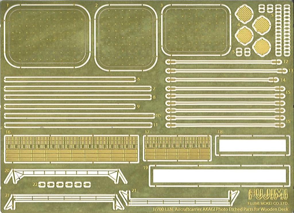 Fujimi Models Серия 14 Авианосцы Императорского Японского Флота Японский Авианосец Акаги Модель Полного Корпуса Деревянная 1/700 Нет. ЭКС-3 (с палубой) FH-14 EX-3