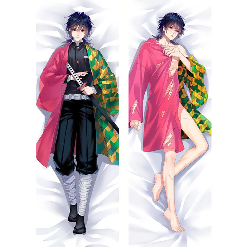 Аниме Demon Slayer Kamado Tanjirou Hashibira Inosuke 2way Dakimakura чехол двусторонний 3D принт постельное белье обнимающее тело наволочка
