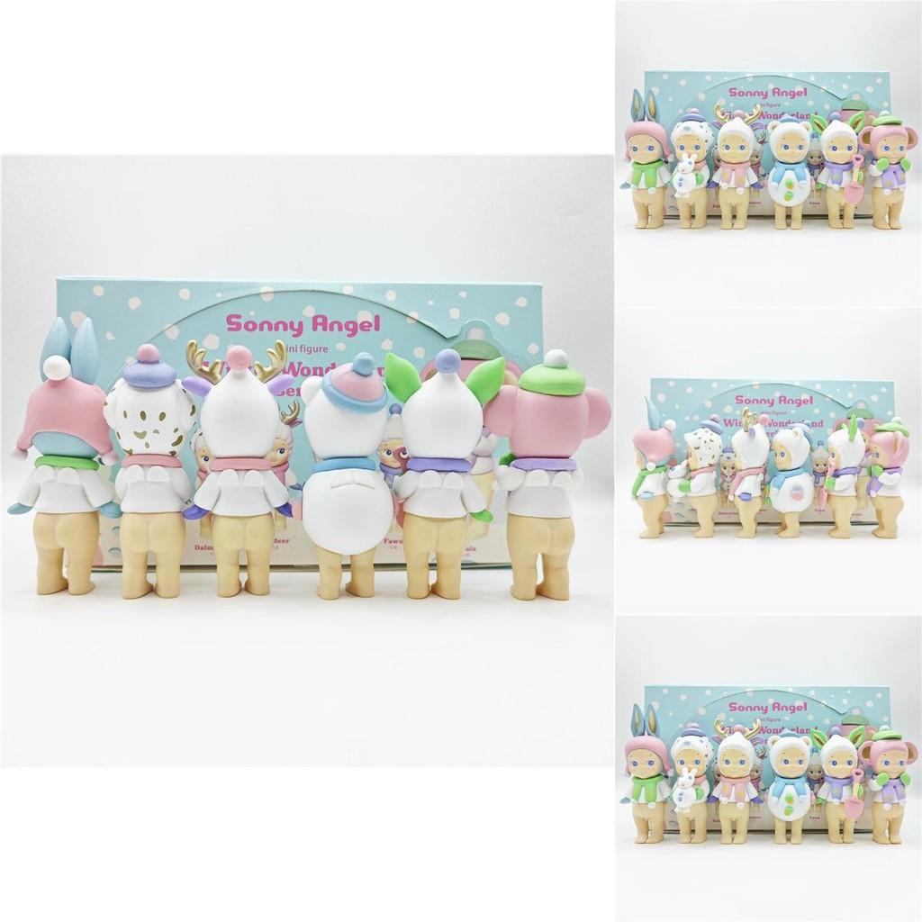Charming Pvc Winter Angel Figure Blind Box With Six Unique Snowman Designs