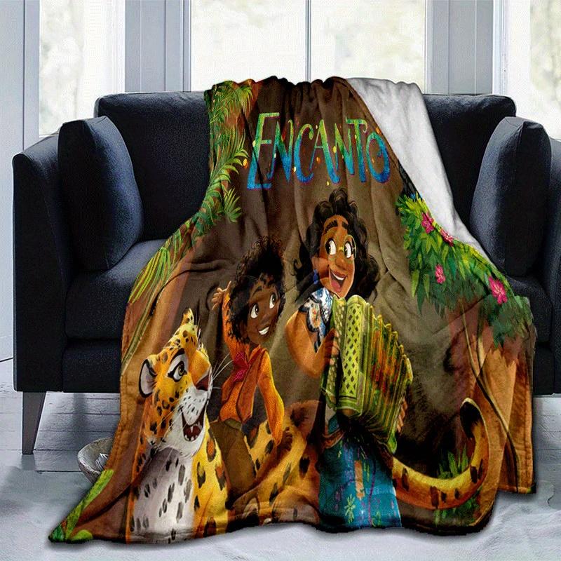 1pc Encanto Printing Blanket - Soft, All-Season Throw for Office Blanket, | Personalized Gift with Adorable Cartoon Design