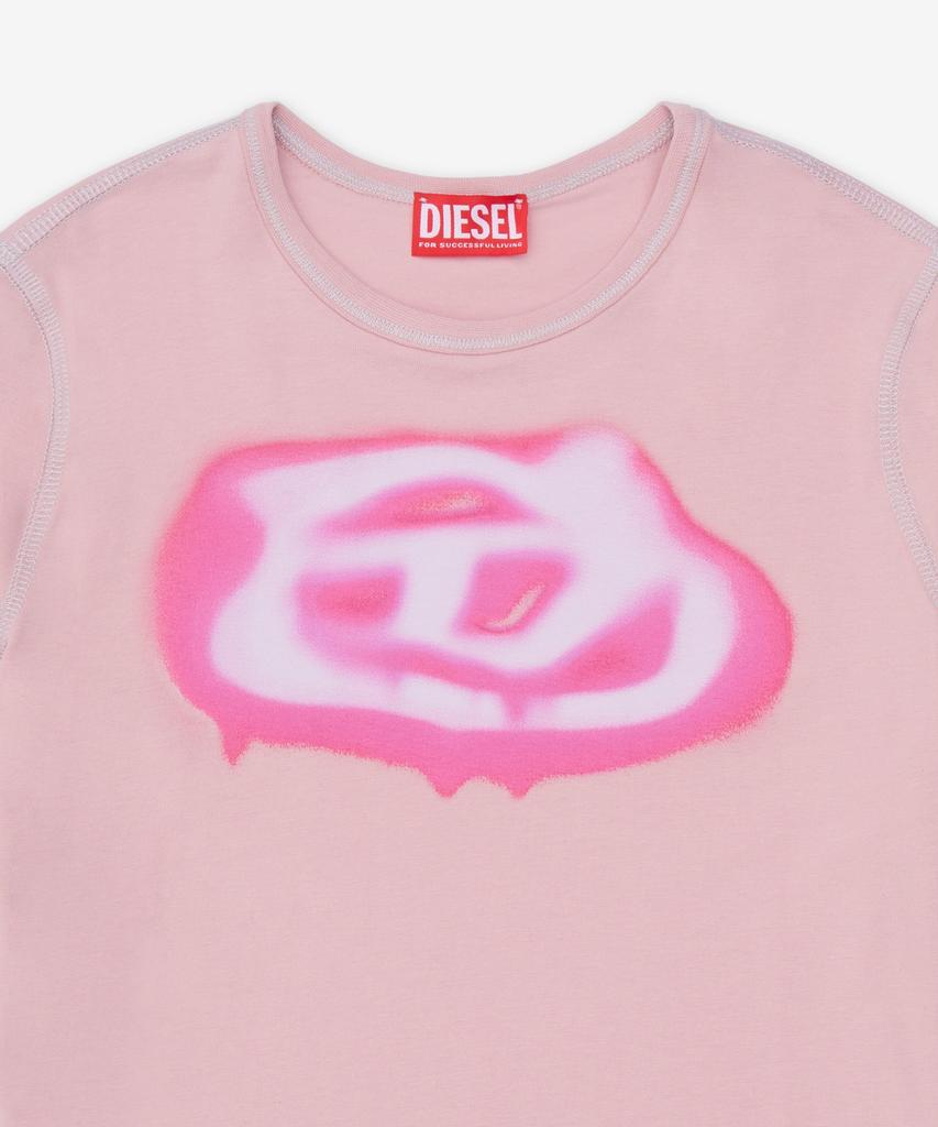 Футболка с коротким рукавом DIESEL T-Uncut - Розовый / A204970Qhha33L