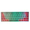 Игровая клавиатура USB 61 клавиша Контрастный цвет RGB подсветка Разделение клавиш Механическая проводная клавиатура для офиса и игр