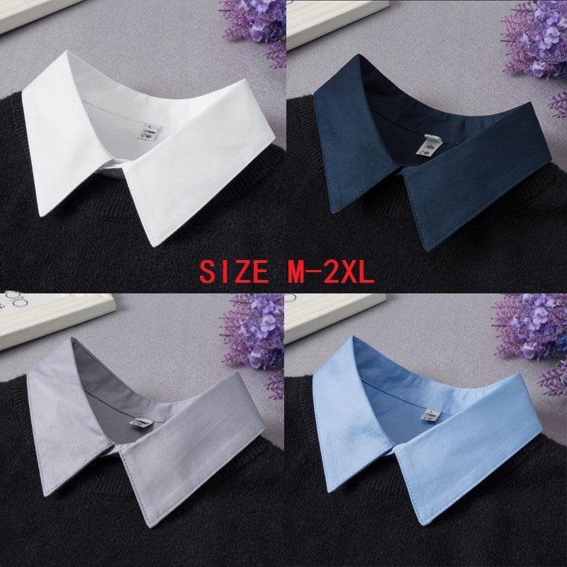 M-2XL White Fake Collar for Women Shirt Sweater Detachable Collar False Collar Lapel Blouse Tops Faux Col Neckwear Nep Kraagje