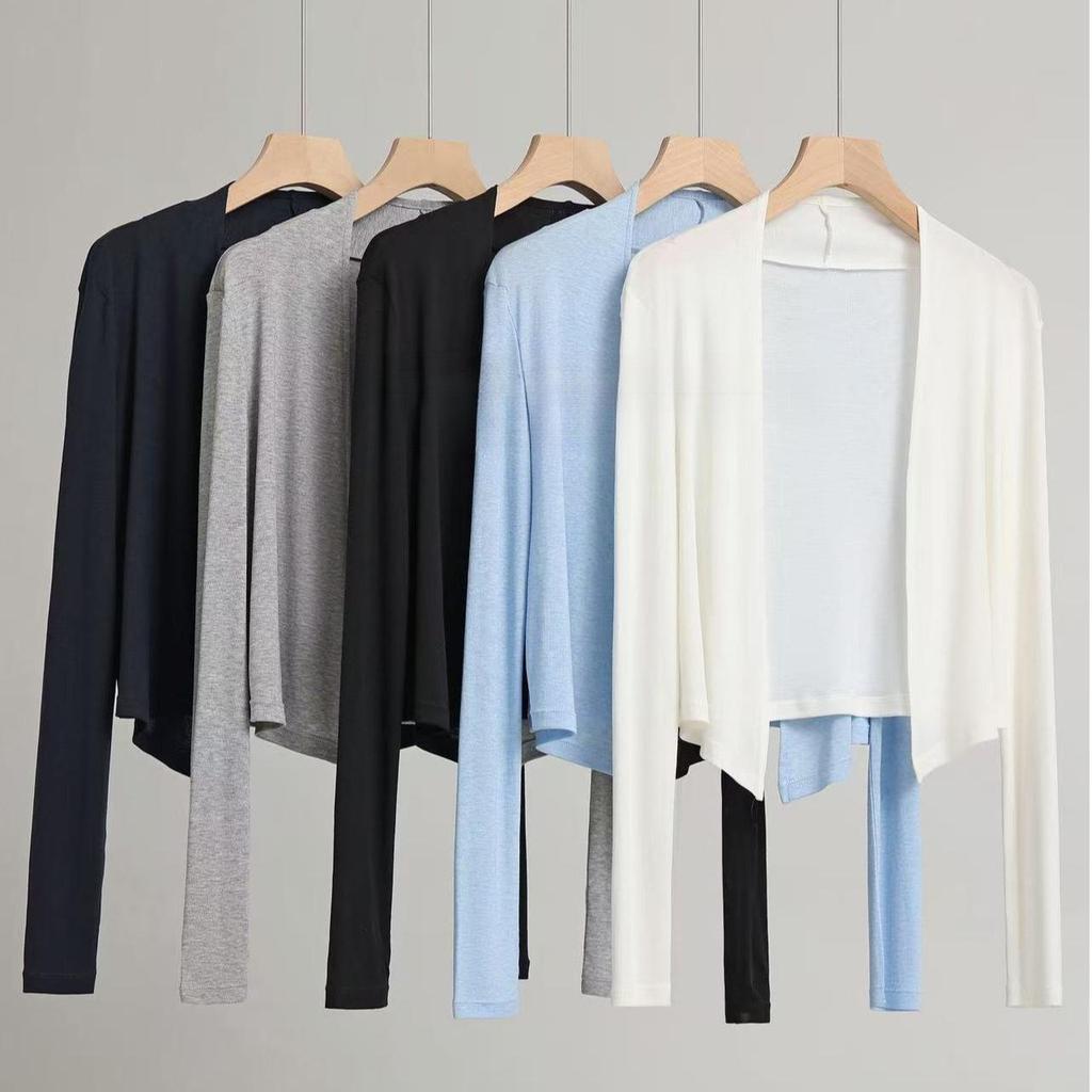 Minimalist Short Knit Cardigan - Versatile, Slimming & Lightweight Top