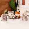 Cute And Fluffy Plush Animal Character Keychain Ideal For Bag Charm And Gift