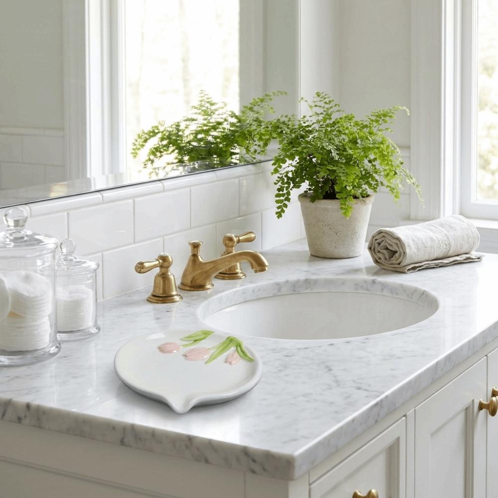 Non Perforated Ceramic Soap Box Delicate Soap Storage Tray Bathroom Organizer Soap Dish Home Decor