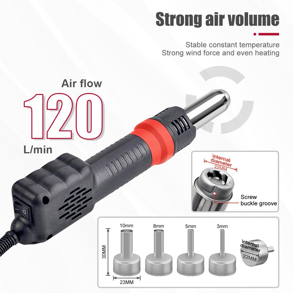 750W BGA IC Solder Tools Micro Hot Air Gun Welding Rework Station LCD Digital Display Soldering Heat Gun Hair Dryer