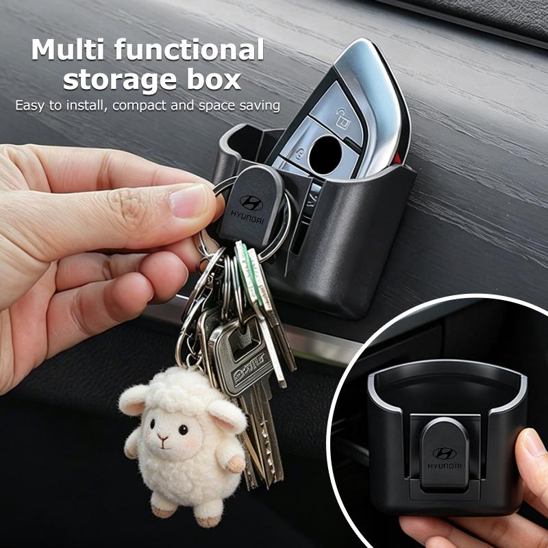 For Hyundai Car Remote Key Storage Box Organizer Sunglasses Holder Card Clip Azera GDI i10 i20 i30 i40 ix20 ix35 Sonata Santafe C1