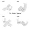 1/5/10Pcs New Clip-on Coupler Solderless 2Pin PCB LED Strip Connector 8mm 10mm
