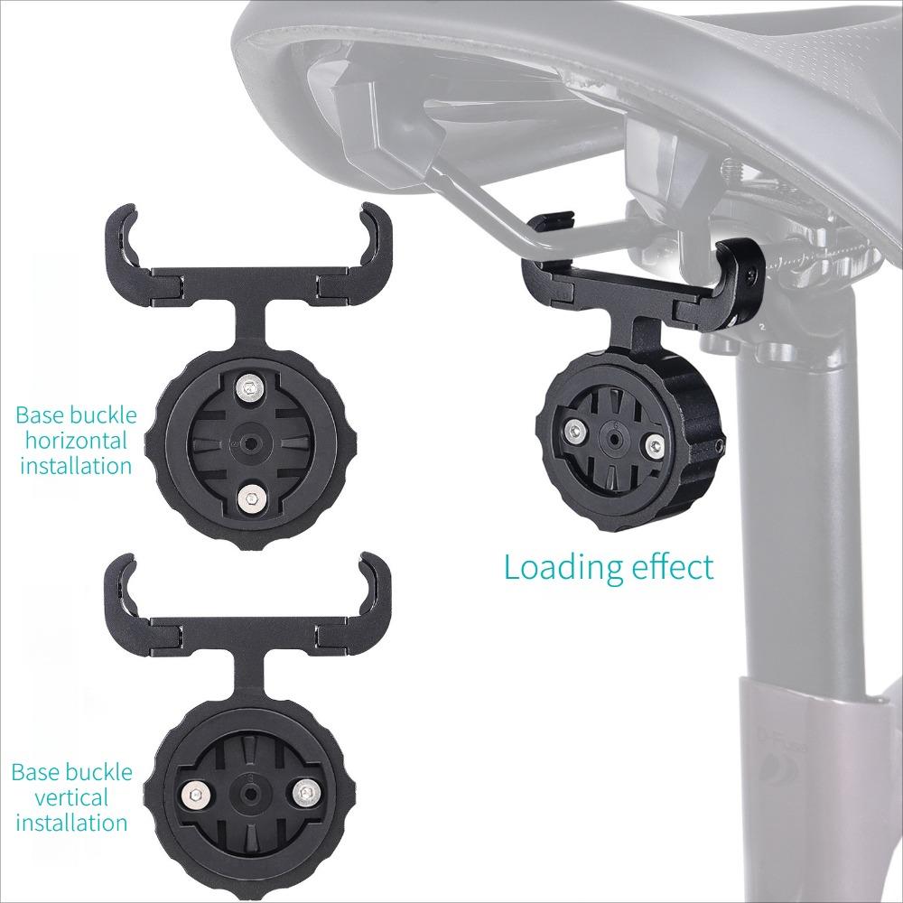 Mountain Bike AirTag Saddle Mount, Road Bike Locator Mount, Garmin Radar Taillight Mount Magene IGPSPORT Radar Taillight Base