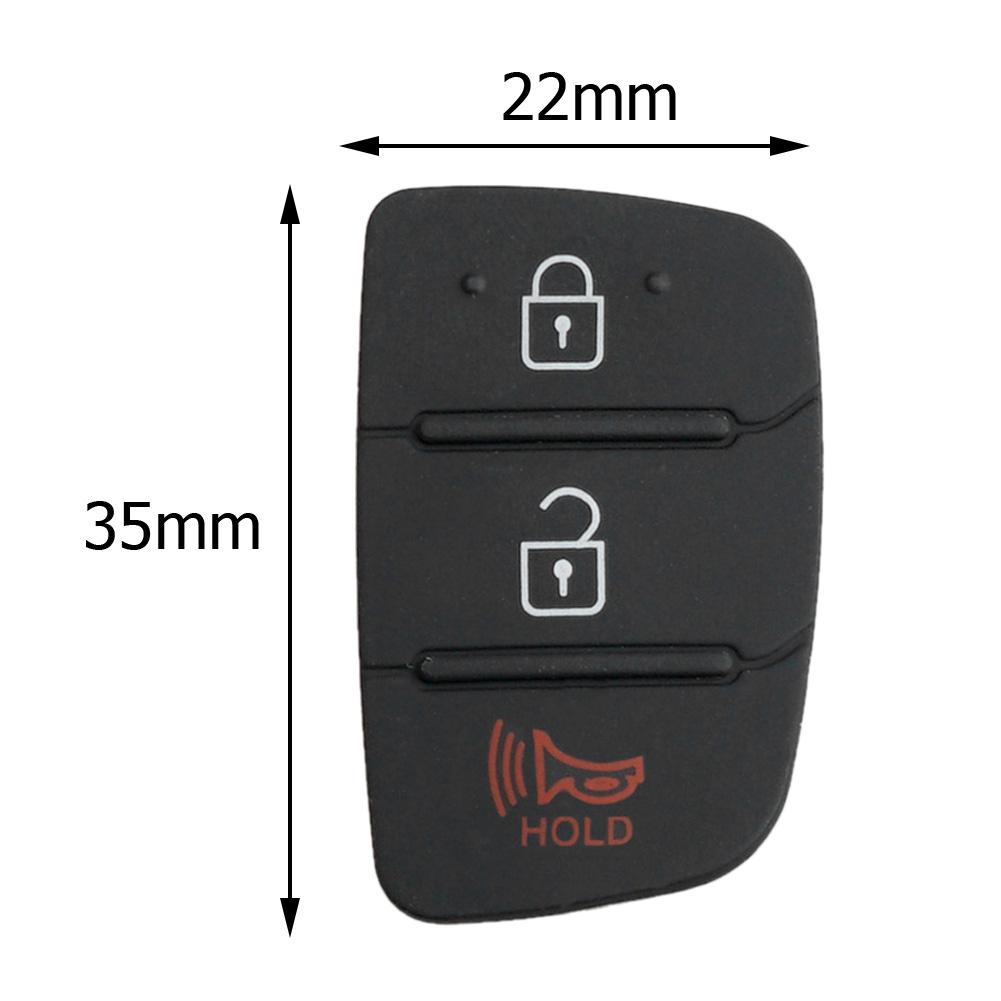 Replacement 3 Button Remote Key Fob Case Rubber Pad For Hyundai I10 I20 I30 IX35 for Kia K2 K5 Rio Sportage Flip Key