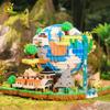 HUIQIBAO 5452PCS MOC The Earth Village Model Micro Building Blocks Architecture Style Brick for Kid Children Construction Toys