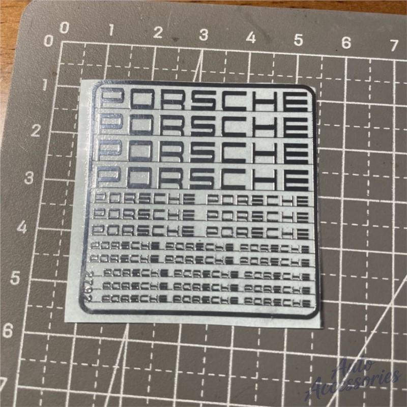 hbcr1 Metal Decal For Porsche Model Sticker DIY Decorate Sticker Motorcycle Car Laptop Bike Case Decal For Porsche Macan Cayenne Macan
