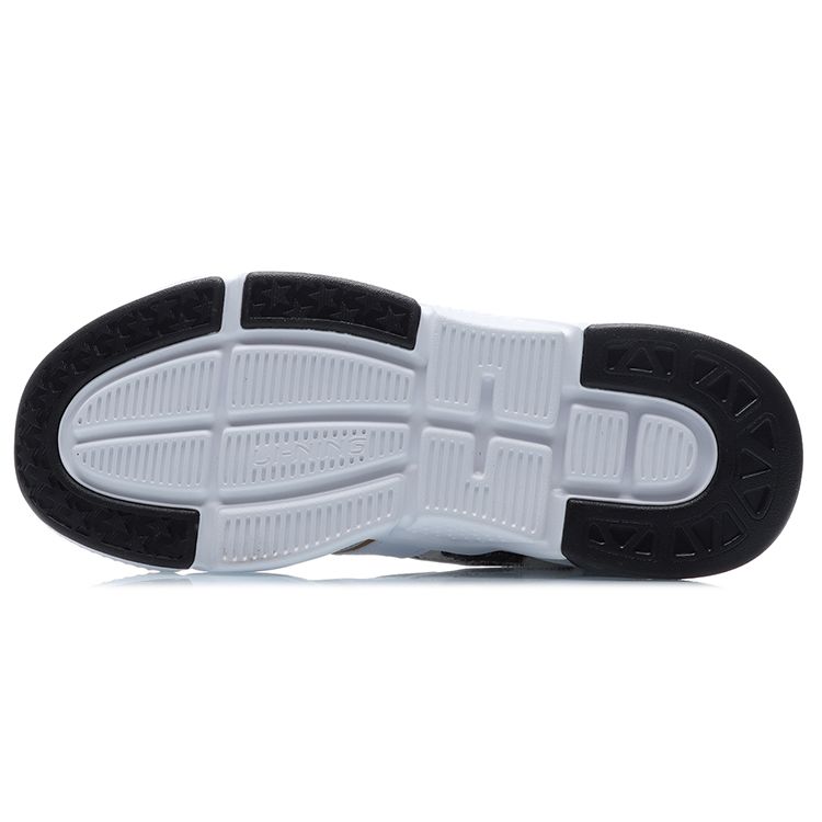 Li Ning 001 Shock Absorbing Non-Slip Wear-Resistant Low-Top Running Shoes Women Sneakers White Black AGCR032-4