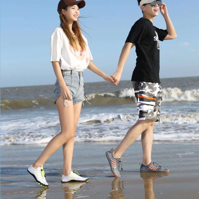 Модные унисекс-обувь для плавания, мужские кроссовки, босиком, пляжные сандалии, быстросохнущие туфли для плавания, спортивная обувь для пар, большие размеры