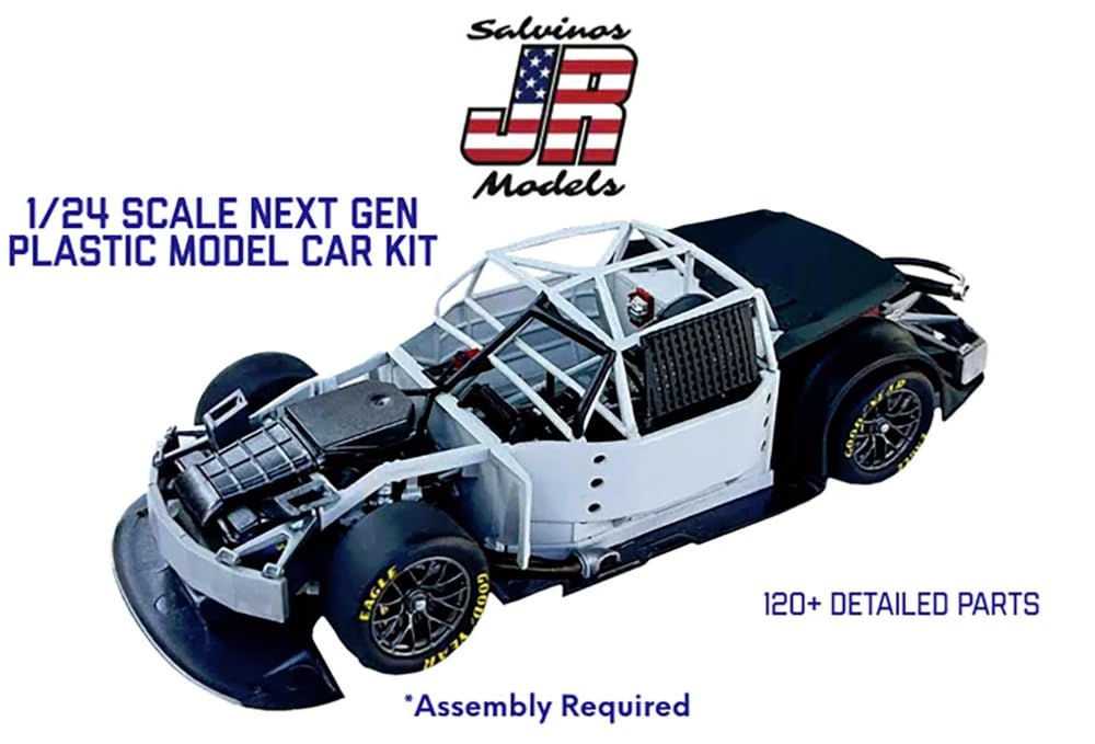 Salvinos JR Models Джош Берри Wood Brothers Racing Kieme Ford Mustang NASCAR 2025 Пластиковая модель автомобиля WBF2025JBD 1/24 #21 Slow-Bass (Машина)