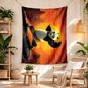 Kung Fu Panda Retro Tapestry Retro Boho Made For Balcony Living Room Studio Wall Indoor Vintage Wall Art Gift For Thanksgiving Christmas