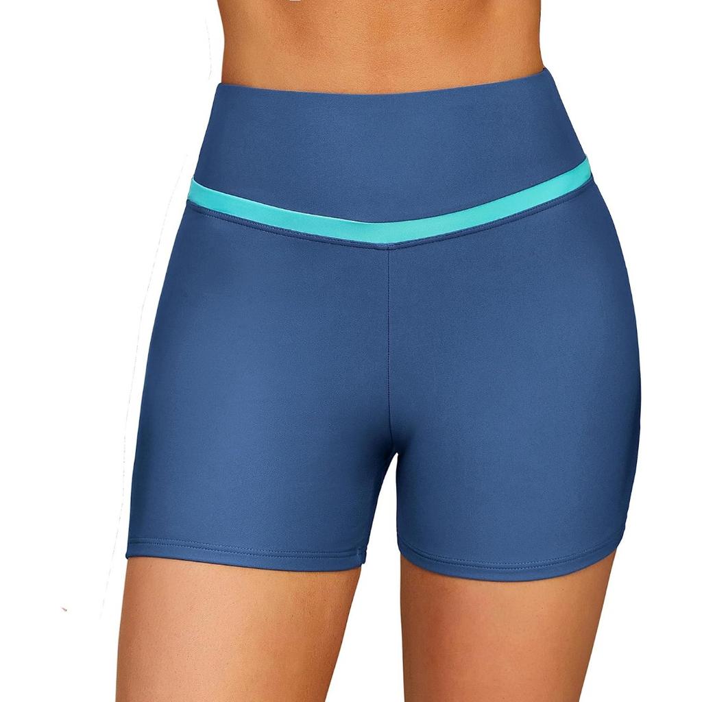 CHARMLEAKS Женские шорты для плавания. Шорты для плавания с высокой талией и карманами. Низ танкини.