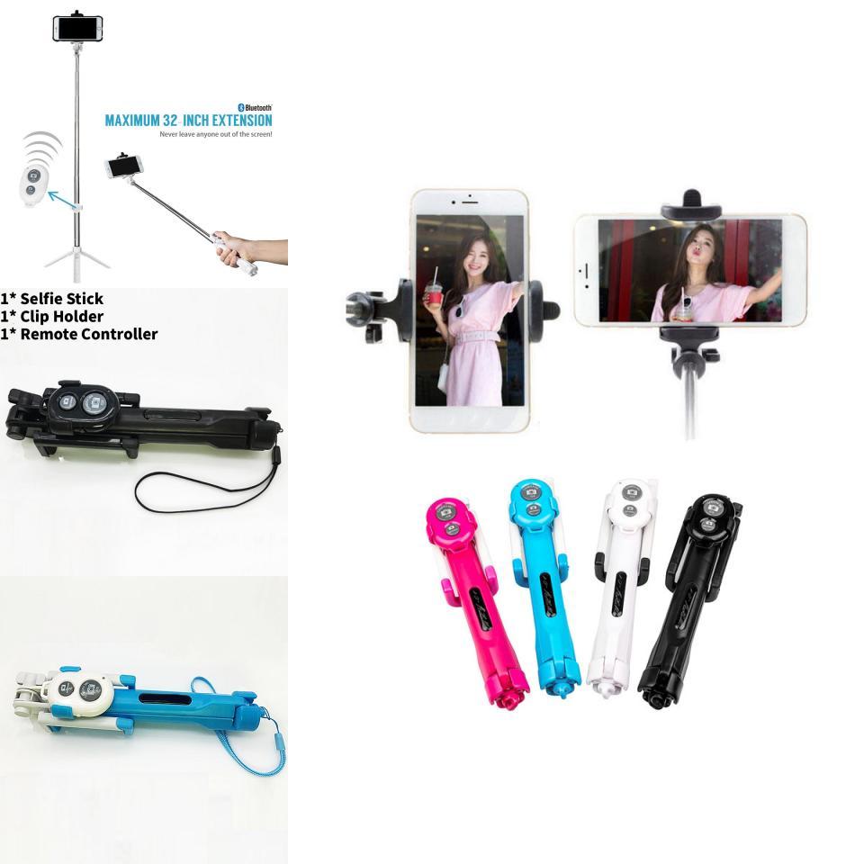 Universal Smartphone Tripod With Bluetooth Remote And Foldable Design For Travel Photography
